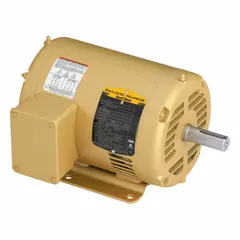 Open Drip Proof (ODP) enclosure, 1 1/2 hp, 1,755 RPM at 60 Hz. Rated 230/460V AC, full load current 4.50/2.25 A. Suitable for pumps, fans, conveyors, and machine tools requiring a rigid base mount.