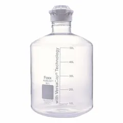 Carboy, Colorless Glass, 50 L, 500 mm Diameter, with Closure, 651.51 mm Overall Height