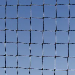This bird control netting provides a physical barrier to exclude birds from large areas. Made of black polyethylene, it covers 20,000 square feet and is suitable for outdoor or indoor use where durable, UV-resistant material is required.