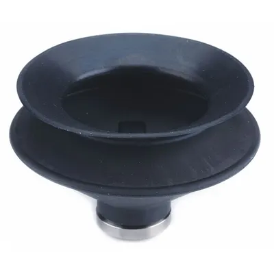SMC Vacuum Pad: Bellows, w/o Adapter, 50 mm Pad Dia, Fluoro Rubber, Black with Green Mark - Bellows Type Automotive & Industrial Vacuum Pads