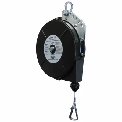HUBBELL Tool Balancer: Non-Locking, 23 lb Max. Tool Wt, 8 ft Cable Lg, Steel, Spring Clip - General Purpose Tool Balancers