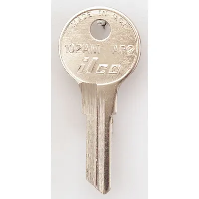 KABA ILCO Key Blank: Compatible with Chicago Locks, Key ID # AP2, 6 Pins - Office Furniture Key Blanks