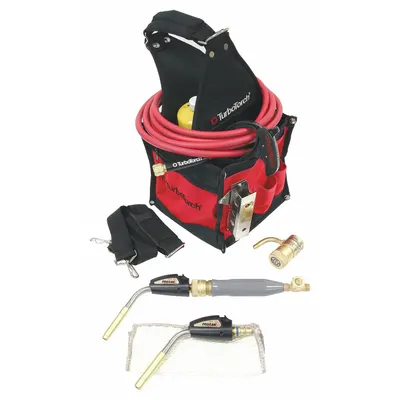 TURBOTORCH Torch Kit: Swirl Flame, Trigger-Start - High Output Extended Reach Hose Torches