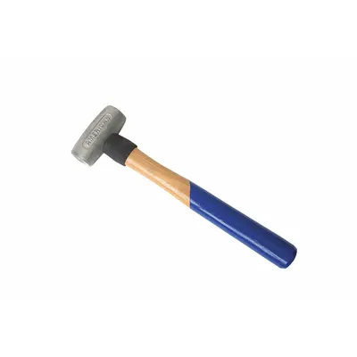 AMERICAN Non-Sparking Hammer: Wood Handle, 1 lb Head Wt, 1 1/2 in Dia, 3 1/2 in Head Lg - Nickel-Aluminum-Bronze Mallets