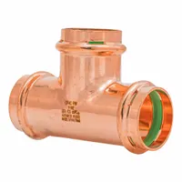 QUICKFITTING SUREPRESS Crimp Tee Fitting: 1 1/2 in CTS x 1 1/2 in CTS x 1 1/2 in CTS size, Copper (MPN SPWT555R)