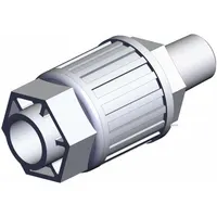 SMC High Purity Tube Fitting: 1/4 in Pipe x 1/2 in OD Size, NPT x Compression, PFA (MPN LQ3H4A-MN)