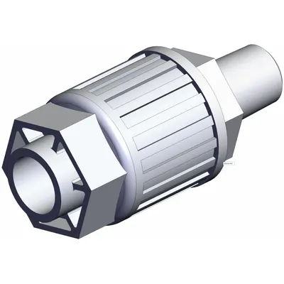 SMC LQ3H4A-MN PFA Compression Tube Fitting, 1/4 in NPT x 1/2 in OD - PFA Compression Tube Fittings