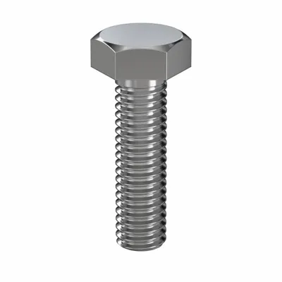 LINDSTROM Hex Head Cap Screw: Stainless Steel, 316, Plain, M6, Metric, 22 mm lg, Fully Threaded - 316 Stainless Steel Hex Head Cap Screws