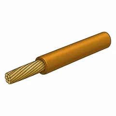 Single-conductor heavy duty primary wire with cross-linked polyethylene (XLPE) insulation. Rated for 60 V, 14 AWG, orange color, supplied on a 100-foot spool. Suitable for automotive and marine wiring in engine compartments and chassis applications requiring resistance to abrasion, oil, and chemicals.