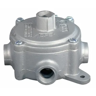 APPLETON ELECTRIC Conduit Outlet Body: Iron, 3/4 in Trade Size, X Body - X, XAT and XTF Round Body - Cross Type
