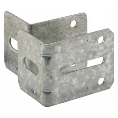This bracket is used to mount garage door rollers to the track. It accommodates a maximum track size of 2 inches and has an overall length of 2 3/16 inches. Sold as a pair. Suitable for use in residential or light commercial garage door systems.
