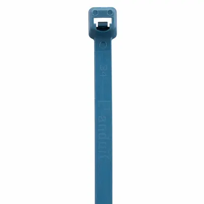 PANDUIT PLT2I-C96A Metal-Detectable Cable Tie, 8 in L, 2 in Bundle, Blue, 100 PK - Metal-Detectable Cable Ties