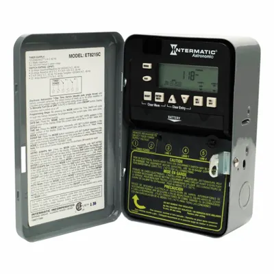 INTERMATIC Electronic Timer: 7 day, Astronomic, 120-277V AC, DPST/SPST - Digital Timer Switches