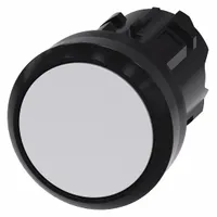 SIEMENS Flush Push Button: 22 mm Mounting Size, Non-Metallic, Momentary (MPN 3SU1000-0AB60-0AA0)