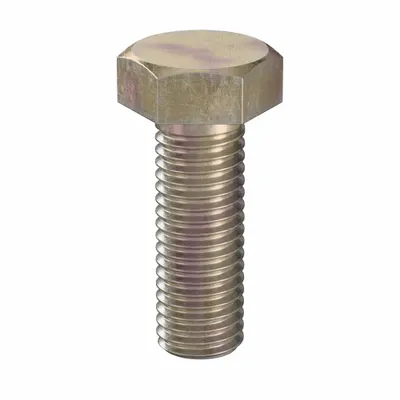 LINDSTROM Hex Head Cap Screw: Steel, Class 10.9, Zinc Yellow, M12, Metric, 35 mm lg - Class 10.9 Steel Hex Head Cap Screws