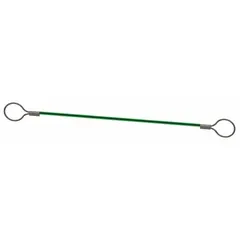 Nylon lanyard with 5/16 in loop size and 6 in overall length. Used to tether handheld tools to a harness or belt, reducing the risk of dropped objects in elevated work environments.