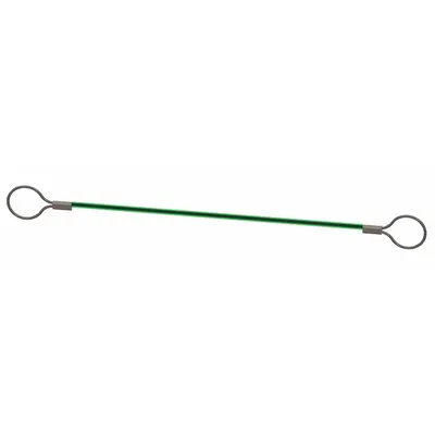 INNOVATIVE COMPONENTS Tool Lanyard: Stainless Steel, 6 in Overall Lg, 5/16 in Loop 1 Size - Lanyards