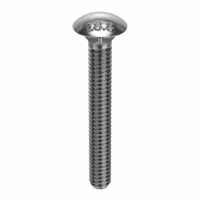 Carriage Bolt: Square Neck, 1/4"-20 Thread Size, 2 in lg, Stainless Steel, 18-8, NL-19, 25 PK (MPN FBCB14202P25)