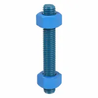 USA FASTENER Fully Threaded Stud: 1/2"-13 Thread Size, Steel, Grade B7, PTFE Coated, 50 PK (MPN B7-.5-3.5-50)
