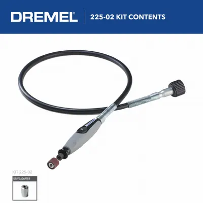 DREMEL Flex Shaft: Flex Shaft, Flex Shaft Attachment/Square Drive Nut - Rotary Tool Accessories