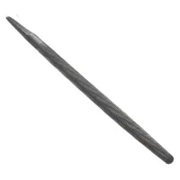 Machinists File: Round, Double-Cut, Safe Edge Cut, Bastard Cut, 6 in Lg without Tang, Natural (MPN 1NFR8)