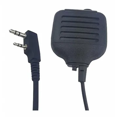 BANSHEE Speaker Microphone: Fits Kenwood, 3.5 mm Jack, 24 in Cord, Noise Cancelling - Kenwood-Compatible Microphones & Speakers