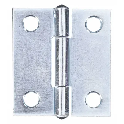 OEM Butt Hinge: Steel, Full Surface, 5/8 in Leaf Wd - Full Surface-Mount Butt Hinges