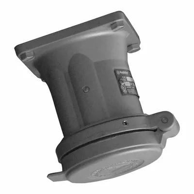 APPLETON ELECTRIC Pin and Sleeve Receptacle: Gray, 250V DC/600V AC, Three Phase, 100 A - Reverse Service Watertight Receptacles
