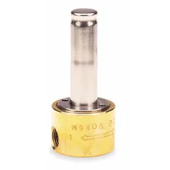This Dayton solenoid valve body is a 2-way, 2-position normally closed type with a 1/8 in pipe size. It features a brass body and NBR seal, suitable for outdoor operating environments. Commonly used to control the flow of compatible fluids or gases in industrial systems.