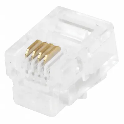 MONOPRICE Modular Plug: Modular Plug RJ11, Solid, 50pk Pack Size - RJ Modular Connectors