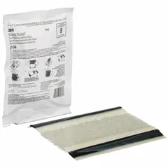 The 3M 85-12 Molded Resin Splice Kit is used for splicing copper or aluminum cables from 1 AWG to 2/0 AWG, rated up to 1000 V. It includes electrical insulating resin in a closed mixing pouch with a pressure-sensitive adhesive film sealing strip. Suitable for underground, direct-burial, or industrial power connections requiring insulation and environmental sealing.