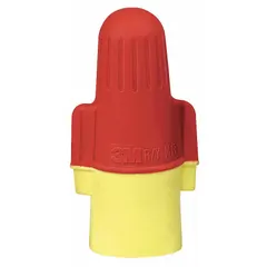 Twist-on wire connectors for splicing and terminating copper wire in electrical installations. Rated 600 V, accommodate wire combinations from (5) 12 AWG to (2) 8 AWG. Pack of 100.