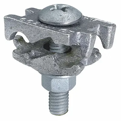 BURNDY Cable Tray Grounding Connector: Copper, 2 Grounding Wires - Cable Tray Ground Clamps