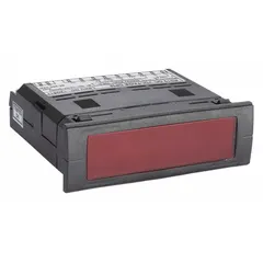This DC voltage digital panel meter from the R312 series features a red LCD display with a 0 to 100 span. Accuracy is +/-0.2% of reading +/-1 count. Screw clamp terminal connections and mounting brackets are included. Suitable for measuring and displaying DC voltage in control panels and test equipment.