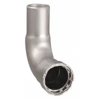 VIEGA MEGAPRESS Crimp Elbow Fitting: 1/2 in Pipe x 1/2 in CTS Size, Press-fit, Steel, EPDM (MPN 26050)