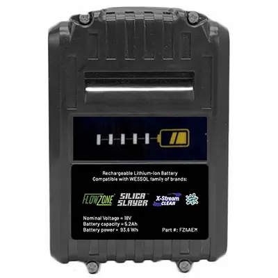 FLOWZONE Battery: 5.2 Ah, Battery Included, Tabbed - Assorted Brands Cordless Tool Batteries