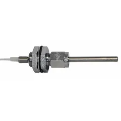 This digital temperature interlock sensor monitors exhaust temperature in commercial kitchen hoods. Constructed of stainless steel, it mounts on the hood or duct collar and includes a UL Approved Quick Seal. It triggers an alarm or shutdown if unsafe heat levels are detected, helping prevent grease fires.