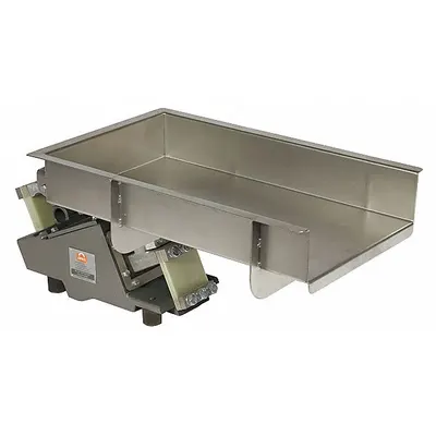 ERIEZ Vibratory Feeder: 14,000 lb/hr Feed Rate, 6 7/8 in Discharge Ht, 24 in Trough Lg - Vibratory Feeders