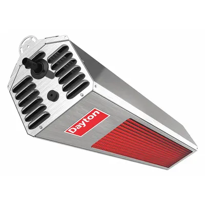 Dayton Natural Gas Suspended Infrared Patio Heater - Suspended Infrared Gas Wall & Ceiling Patio Heaters