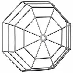 This stainless steel guard is designed for indoor wall-mounted bells or clocks. Its weblike shape protects against vandalism and damage while allowing sound to pass. Flush-mount design includes mounting hardware. Overall depth 14 1/4 in.