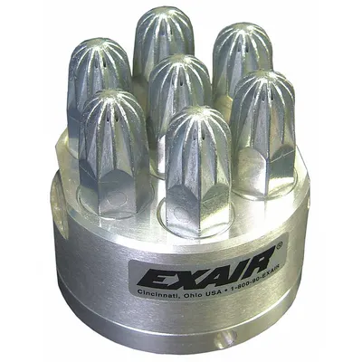 EXAIR Air Gun Nozzle: For 1213-7, Aluminum/Zinc, 2 3/4 in Extension Lg - Exair Air Gun Nozzles