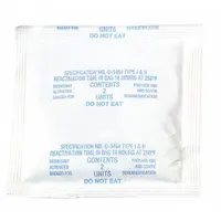 Desiccant Bag: 5 in Wd, 4 1/2 in Lg, 0.83 cu ft Area Protected, 68 g Desiccant Bag Size, 150 PK (MPN 2PLDES150)
