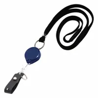 Badge Holder: Split Key Ring/Strap, Horizontal/Vertical, 1/2 in Badge Pouch Wd, 2 in Badge Pouch Ht (MPN 0AC5-00B4-H)
