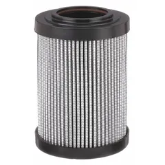 Replacement filter element for hydraulic pressure lines. Constructed with fiberglass media for 10-micron particulate removal. Rated for maximum pressure of 1,000 psi and maximum flow of 50 gpm. Suitable for use in industrial and mobile hydraulic systems.