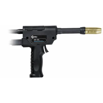 MILLER ELECTRIC Push-Pull Gun: XR-Pistol, Air-Cooled, 200 A, 1/16 in - Miller Push-Pull Guns