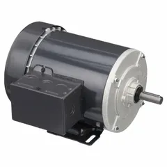 This Dayton 3-phase AC motor features a rigid base mount and an open drip-proof (ODP) enclosure. It delivers 1/3 hp at 1140 RPM and operates on 230/460V AC with full load currents of 3.1/1.60 A at 60 Hz. Suitable for powering fans, blowers, pumps, and conveyors in clean, dry industrial environments.