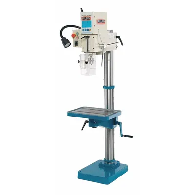 BAILEIGH INDUSTRIAL Floor Drill Press: Geared Head Drive, Variable Speed, 125 RPM – 1,740 RPM - Floor Stand Drill Presses with Manual Downfeed