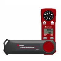 TRIPLETT Anemometer: 20 fpm Air Velocity Resolution, Dew Point/Relative Humidity/Wind Chill, AM200