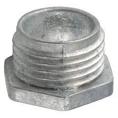 Threaded chase nipple for connecting conduit to enclosures or junction boxes. Constructed of zinc with a 1-7/16 in overall length. CSA certified. Suitable for industrial electrical installations requiring secure conduit termination.