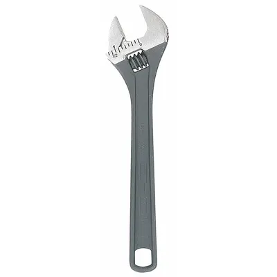 CHANNELLOCK Adjustable Wrench: Alloy Steel, Black Phosphate, 4 in Overall Lg - General Purpose Adjustable Wrenches
